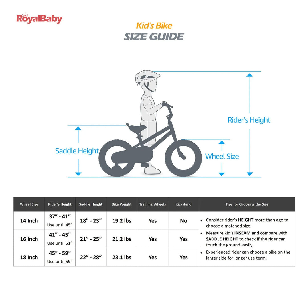 RoyalBaby Moon-5 16" Kids Bicycle w/Training Wheels & Kickstand, Red (Open Box)