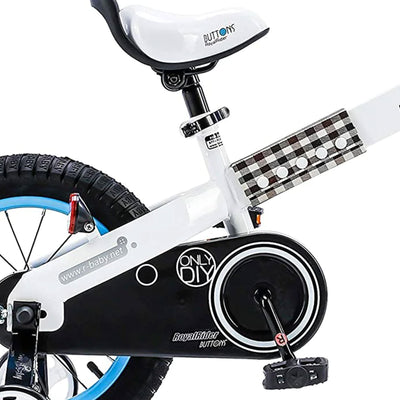 RoyalBaby Buttons 16" Kids Bike with Kickstand & Training Wheels, Blue(Open Box) - VMInnovations