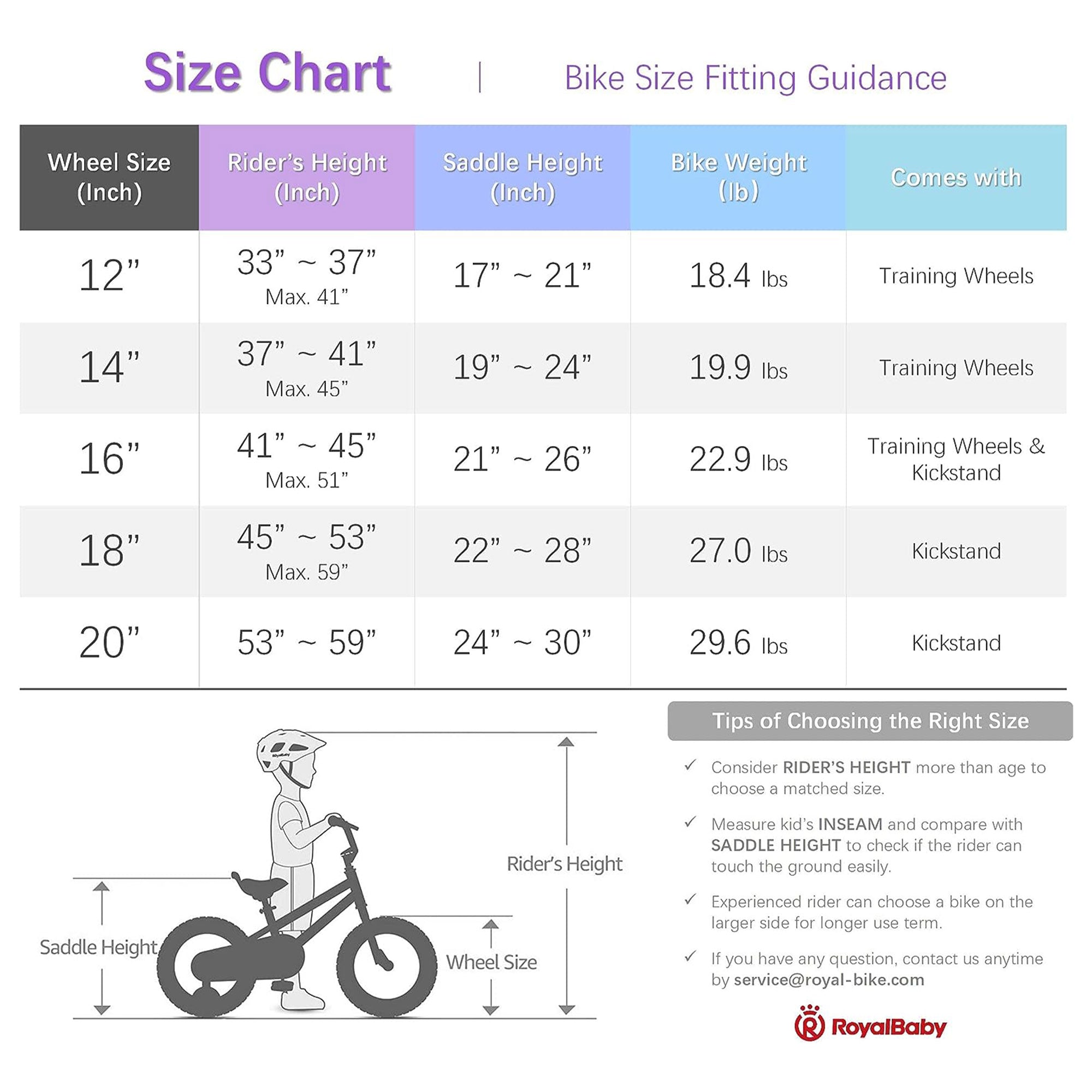 RoyalBaby Buttons 16" Kids Bike with Kickstand & Training Wheels, Blue(Open Box) - VMInnovations