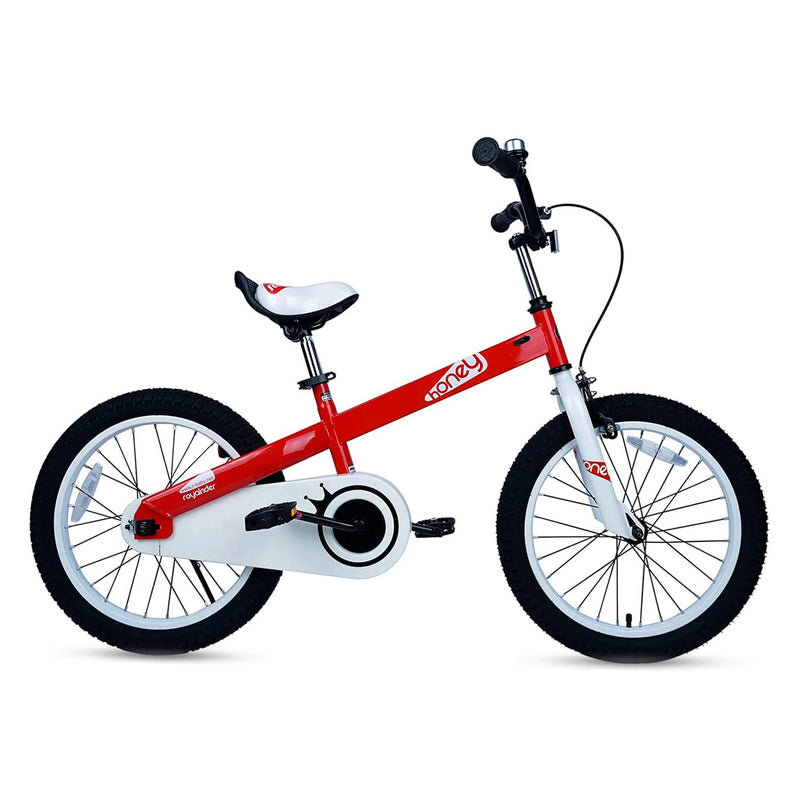 RoyalBaby Honey 18" Kids Bicycle w/ Kickstand, Adjustable Seat & Reflectors, Red