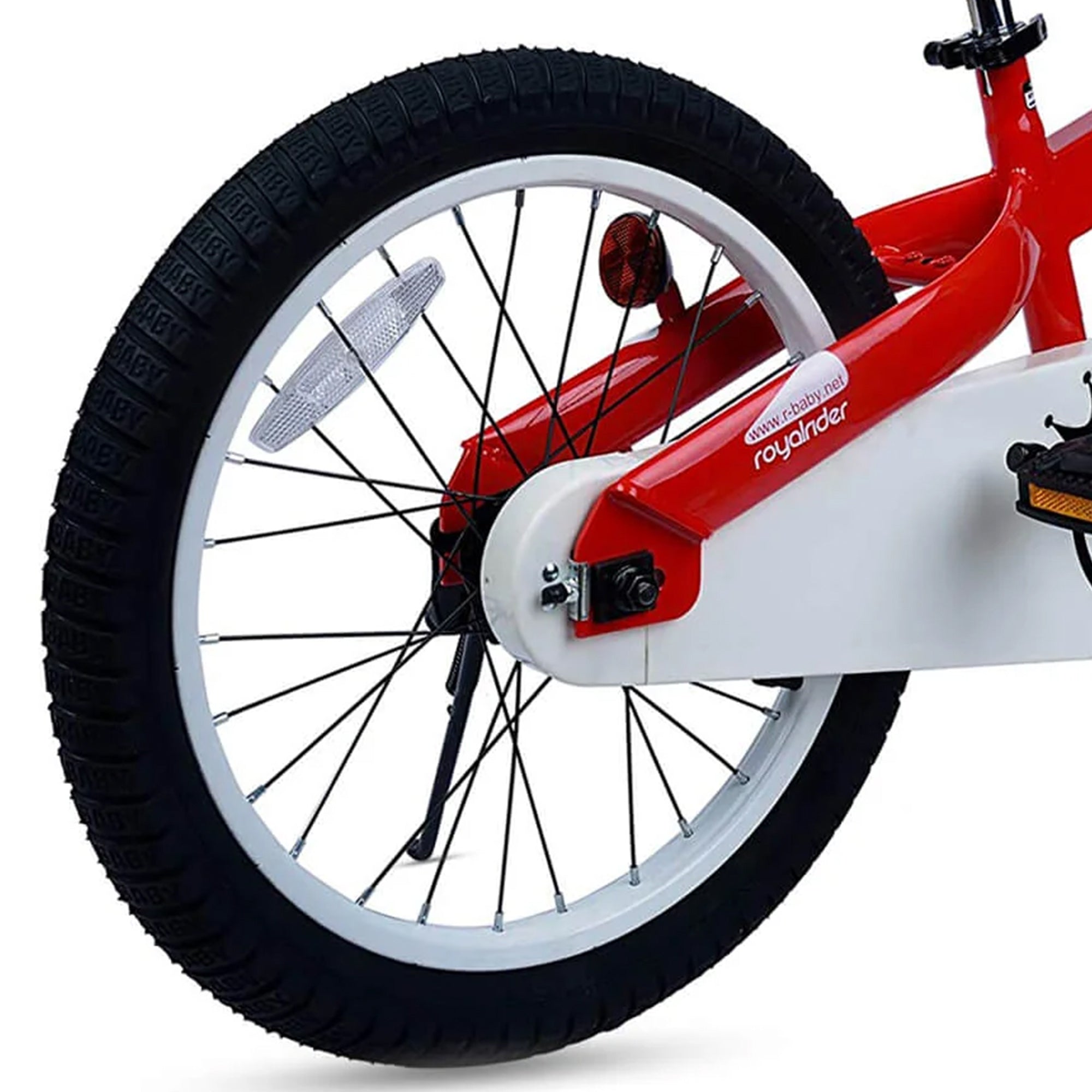 RoyalBaby 18" Bicycle w/Kickstand, Adjustable Seat & Reflectors, Red (Open Box) - VMInnovations