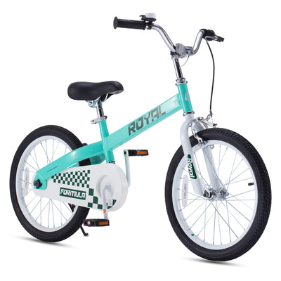RoyalBaby Formula 18" Kids Bike with Kickstand & Coaster Brake, Green (Open Box) - VMInnovations