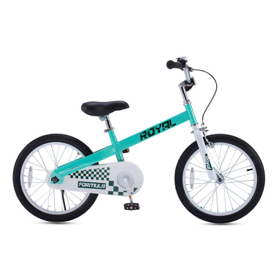 RoyalBaby Formula 18" Kids Bike with Kickstand & Coaster Brake, Green (Open Box) - VMInnovations
