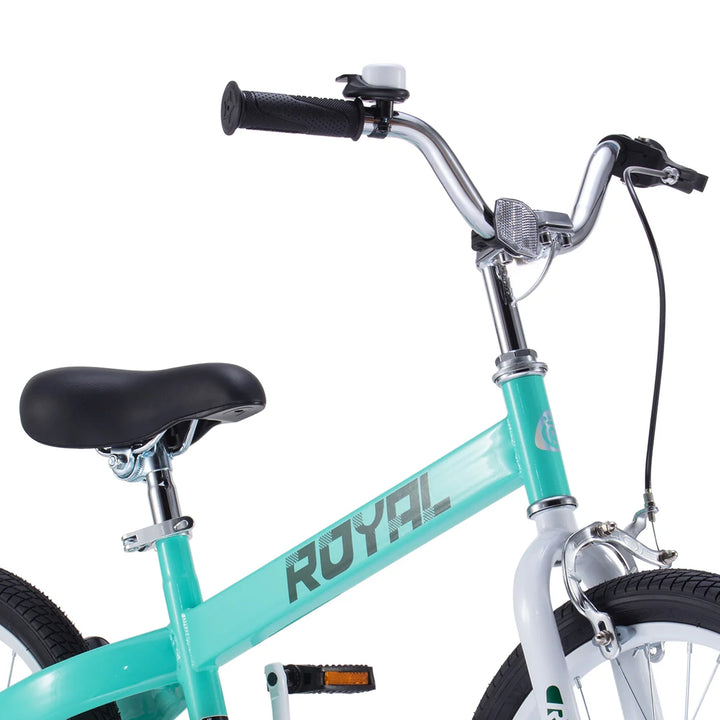 RoyalBaby Formula 18 Inch Bike with Kickstand and Coaster Brake, Green (Used) - VMInnovations