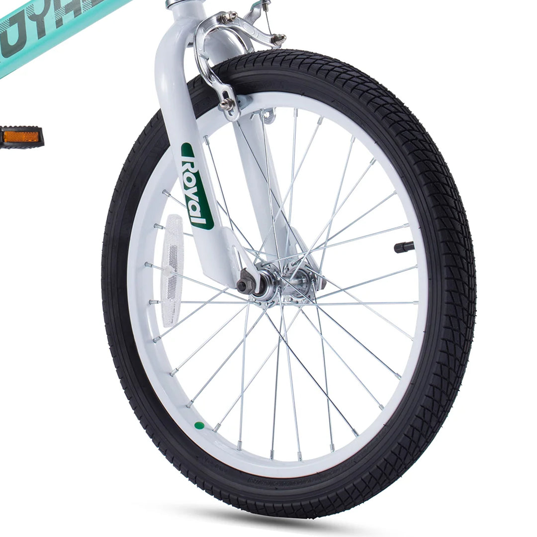 RoyalBaby Formula 18" Kids Bike with Kickstand & Coaster Brake, Green (Open Box) - VMInnovations