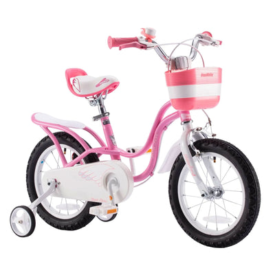 RoyalBaby Little Swan 16" Carbon Steel Bicycle w/Hand Brakes, Pink (Open Box) - VMInnovations