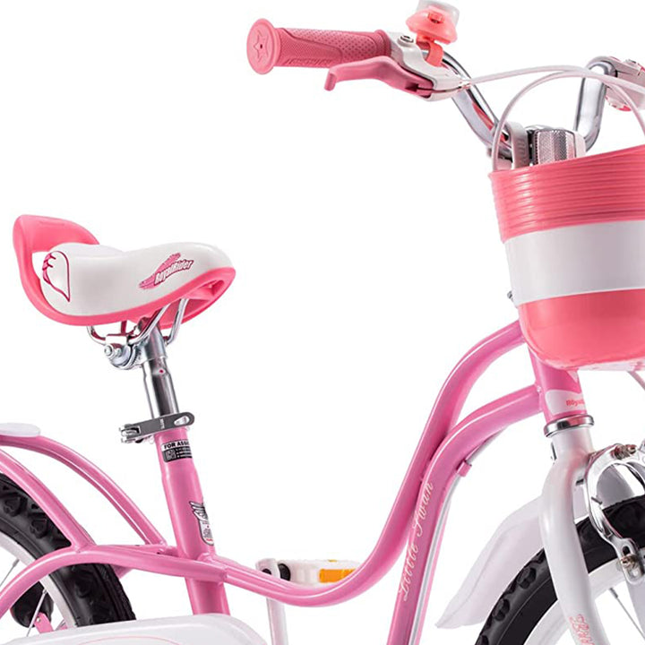 RoyalBaby Little Swan 18" Carbon Steel Kids Bicycle with Dual Hand Brakes, Pink