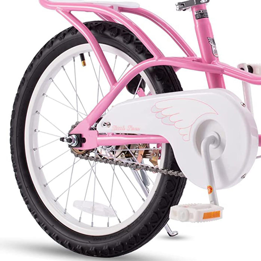 RoyalBaby Little Swan 18" Carbon Steel Kids Bicycle with Dual Hand Brakes, Pink