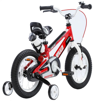 RoyalBaby Space No. 1 Freestyle 14" Kids Bike Wheels & Bottle, Red (Used) - VMInnovations