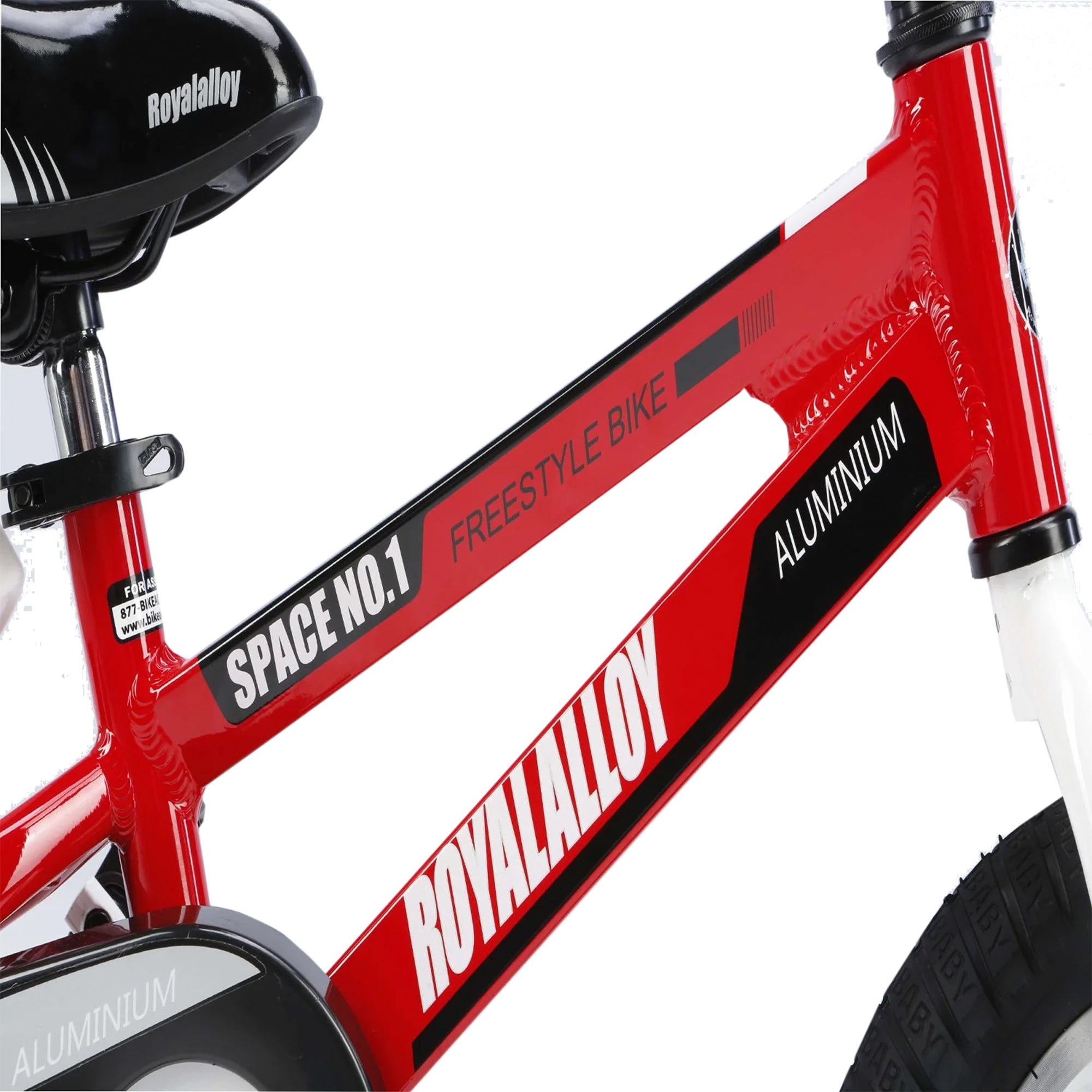 RoyalBaby Space No. 1 Freestyle 14" Kids Bike Wheels & Bottle, Red (Used) - VMInnovations