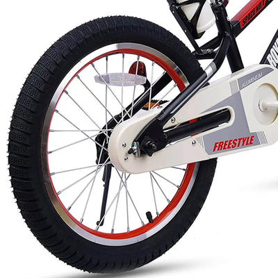 RoyalBaby No. 1 18" Kids Bike w/Kickstand & Water Bottle, Black (Open Box) - VMInnovations