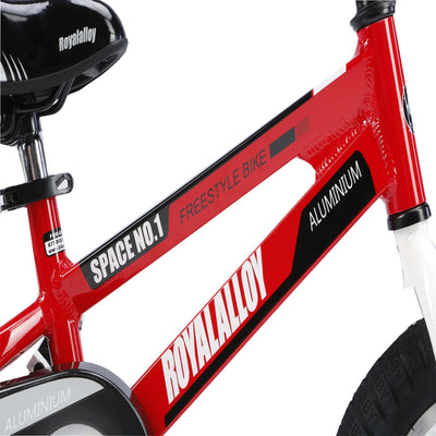 RoyalBaby Space No. 1 18" Kids Bike w/Kickstand & Water Bottle, Red (Open Box) - VMInnovations