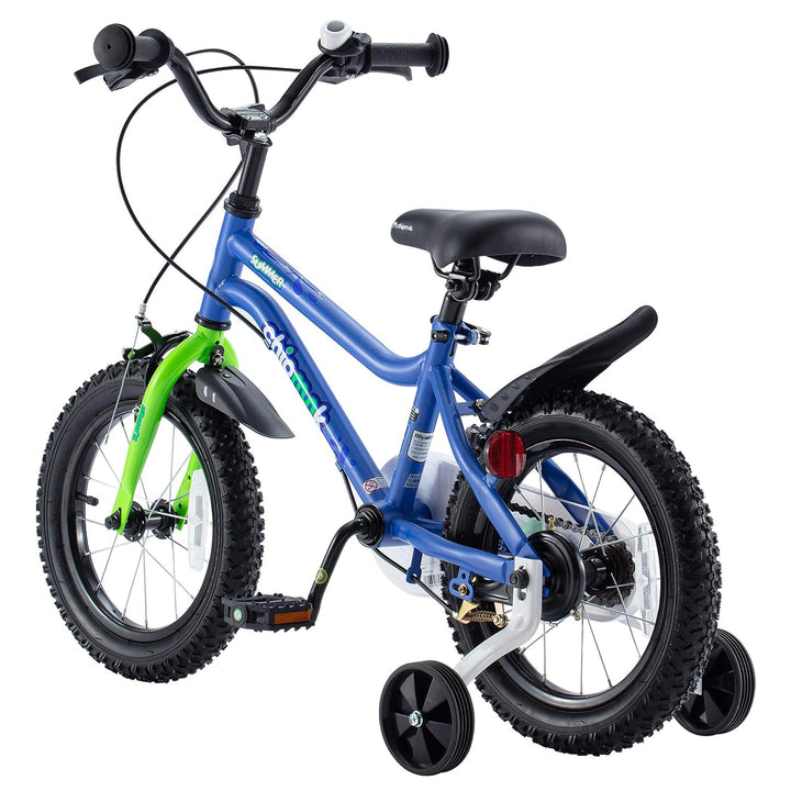 RoyalBaby Chipmunk 12" Toddler Kids Bike with Training Wheels & Bell, Blue