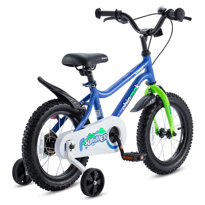 RoyalBaby Chipmunk 12" Kids Bike with Training Wheels & Bell, Blue (Open Box) - VMInnovations