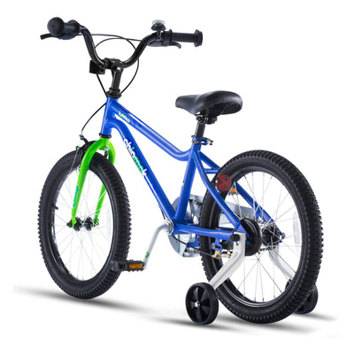 RoyalBaby Chipmunk 14" Kids Bike w/Training Wheels & Bell, Blue (Open Box) - VMInnovations
