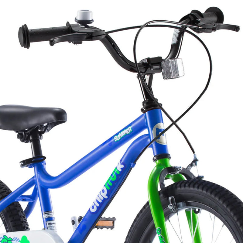 RoyalBaby Chipmunk 14" Kids Bike with Training Wheels & Bell, Blue (For Parts)