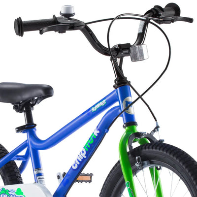 RoyalBaby Chipmunk 16" Bike w/Training Wheels, Kickstand & Bell, Blue (Open Box) - VMInnovations