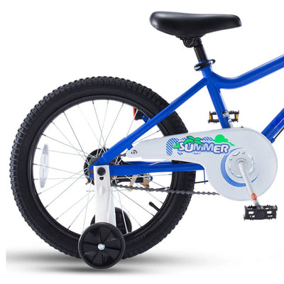 RoyalBaby 16" Kids Bike w/Training Wheels, Kickstand & Bell, Blue (For Parts)