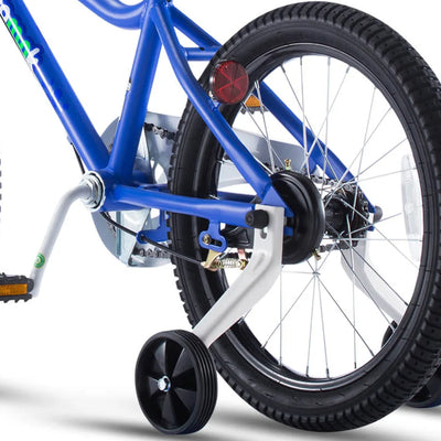 RoyalBaby Chipmunk 16" Kids Bike with Training Wheels, Kickstand & Bell, Blue