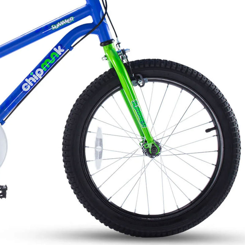 RoyalBaby 18 Inch Bike w/ Dual Hand Brake, Kickstand & Bell, Blue (For Parts)