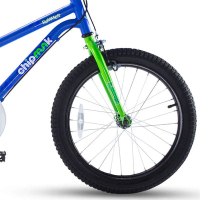 RoyalBaby Chipmunk 18" Bike w/ Dual Hand Brake, Kickstand & Bell, Blue(Open Box)