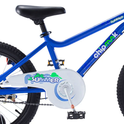 RoyalBaby 18 Inch Kids Bike w/ Dual Hand Brake, Kickstand & Bell, Blue (Used) - VMInnovations