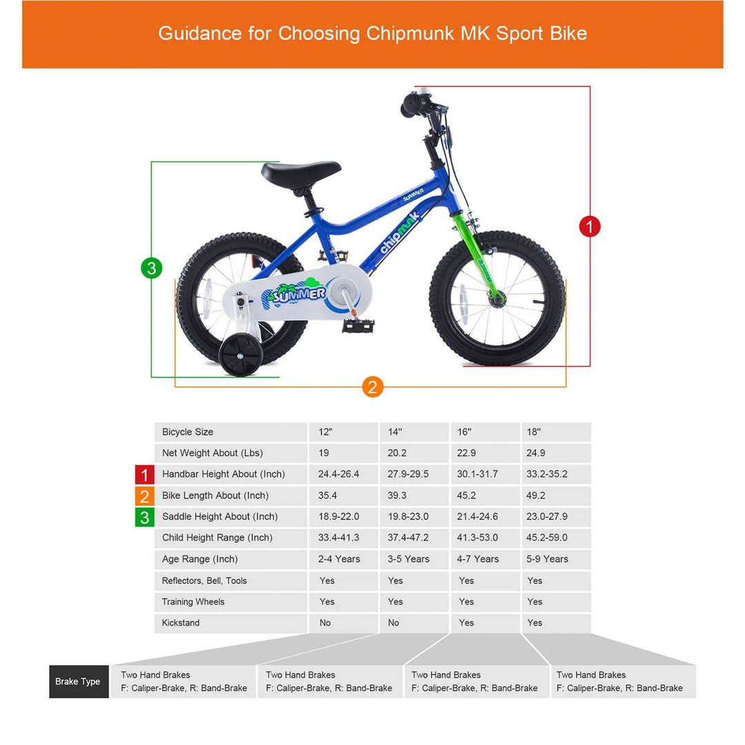 RoyalBaby 18 Inch Kids Bike w/ Dual Hand Brake, Kickstand & Bell, Blue (Used)