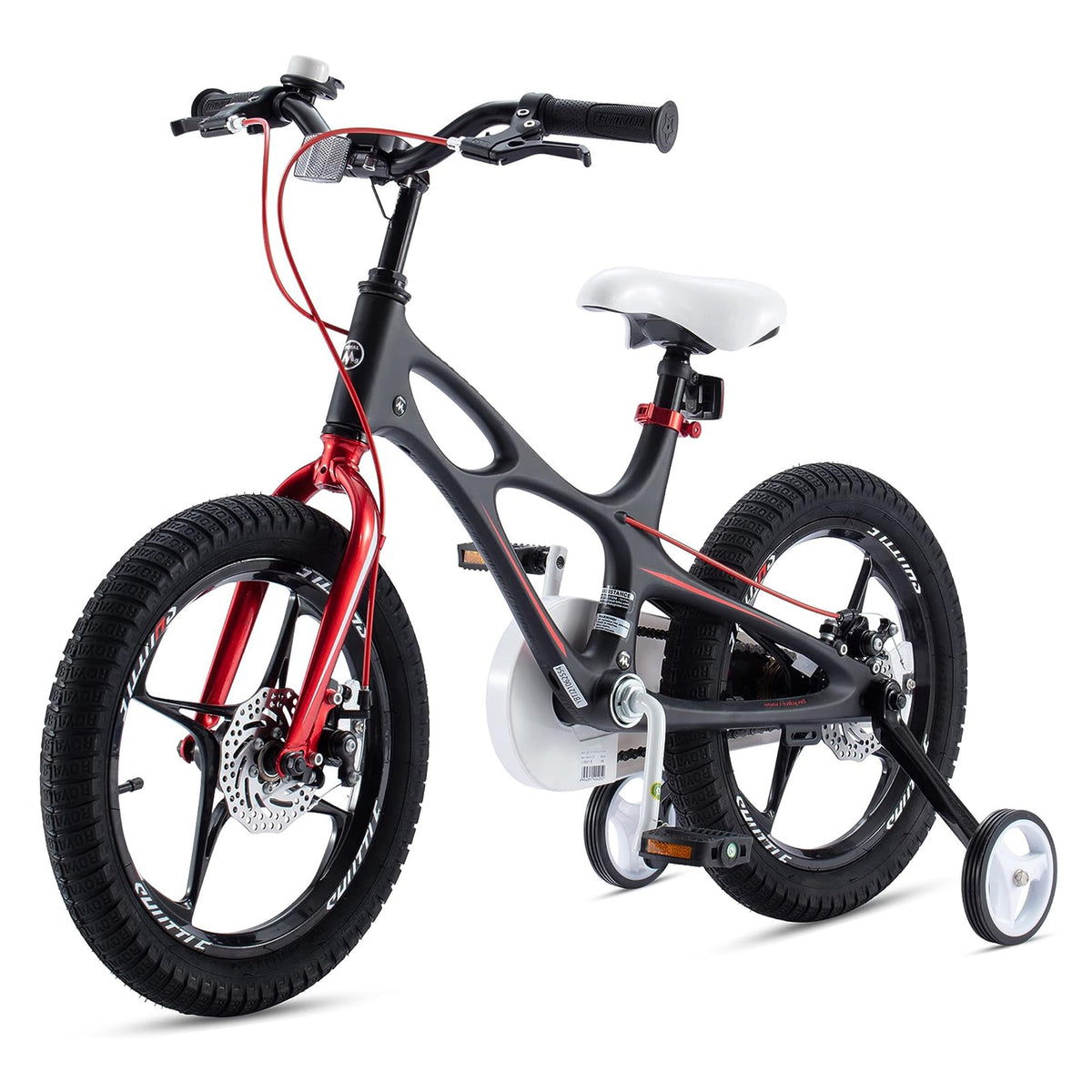 RoyalBaby Space Shuttle 14" Alloy Kids Bicycle w/2 Disc Brakes, Black (Open Box)