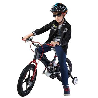 RoyalBaby Space Shuttle 14" Magnesium Alloy Kids Bicycle w/2 Disc Brakes, Black
