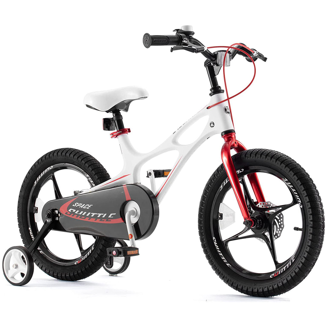 RoyalBaby 14" Magnesium Alloy Kids Bike w/Training Wheels, White (Used)