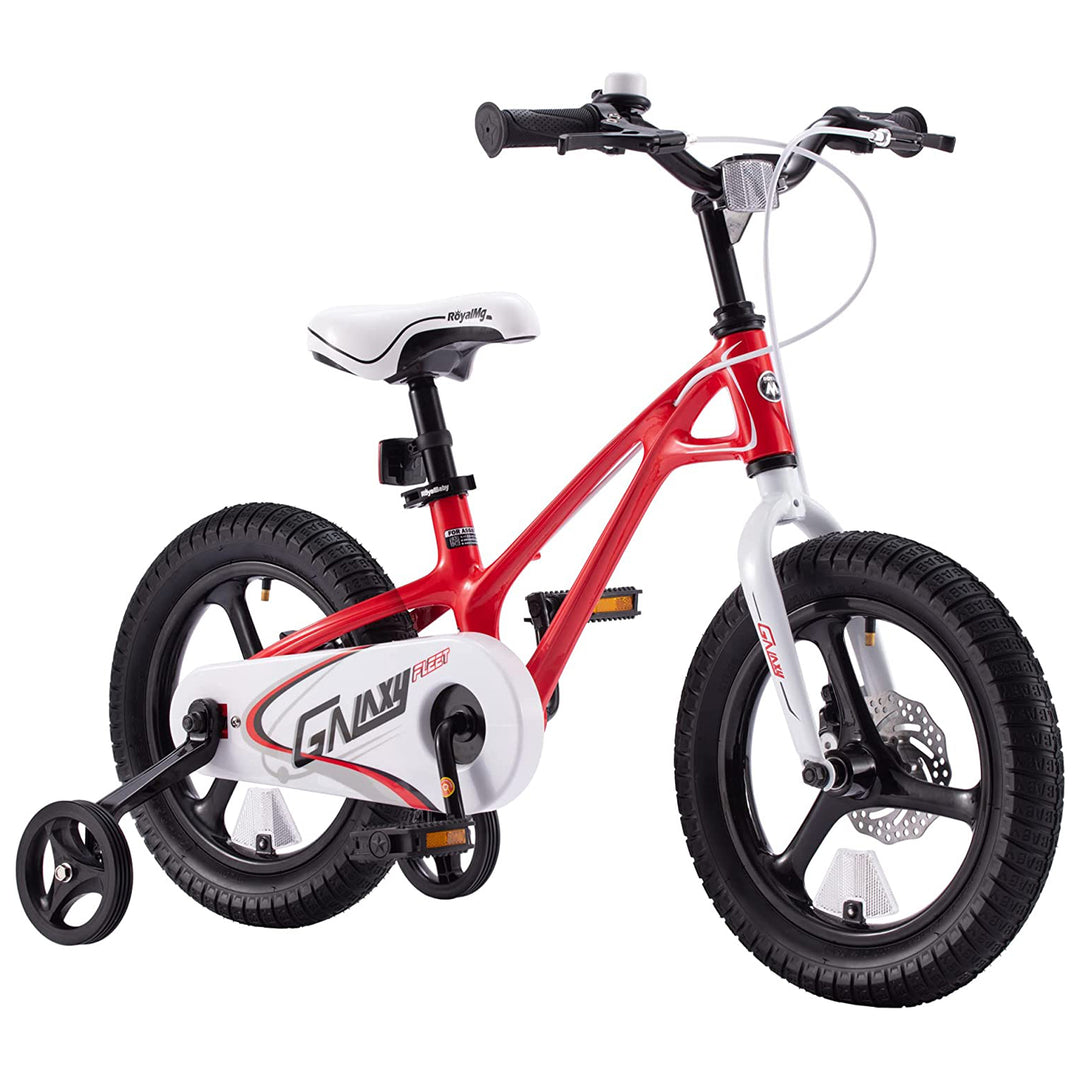 RoyalBaby Galaxy Fleet 16 Inch Kids Bicycle with Training Wheels, Red (Open Box)