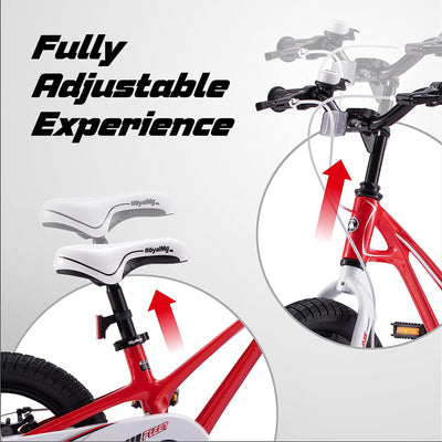 RoyalBaby Galaxy Fleet 16 Inch Kids Bicycle with Training Wheels, Red (Used) - VMInnovations
