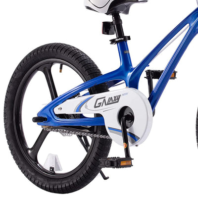 RoyalMg Galaxy Fleet 18 Inch Kids Bicycle with 2 Disc Brakes, Blue (Used)