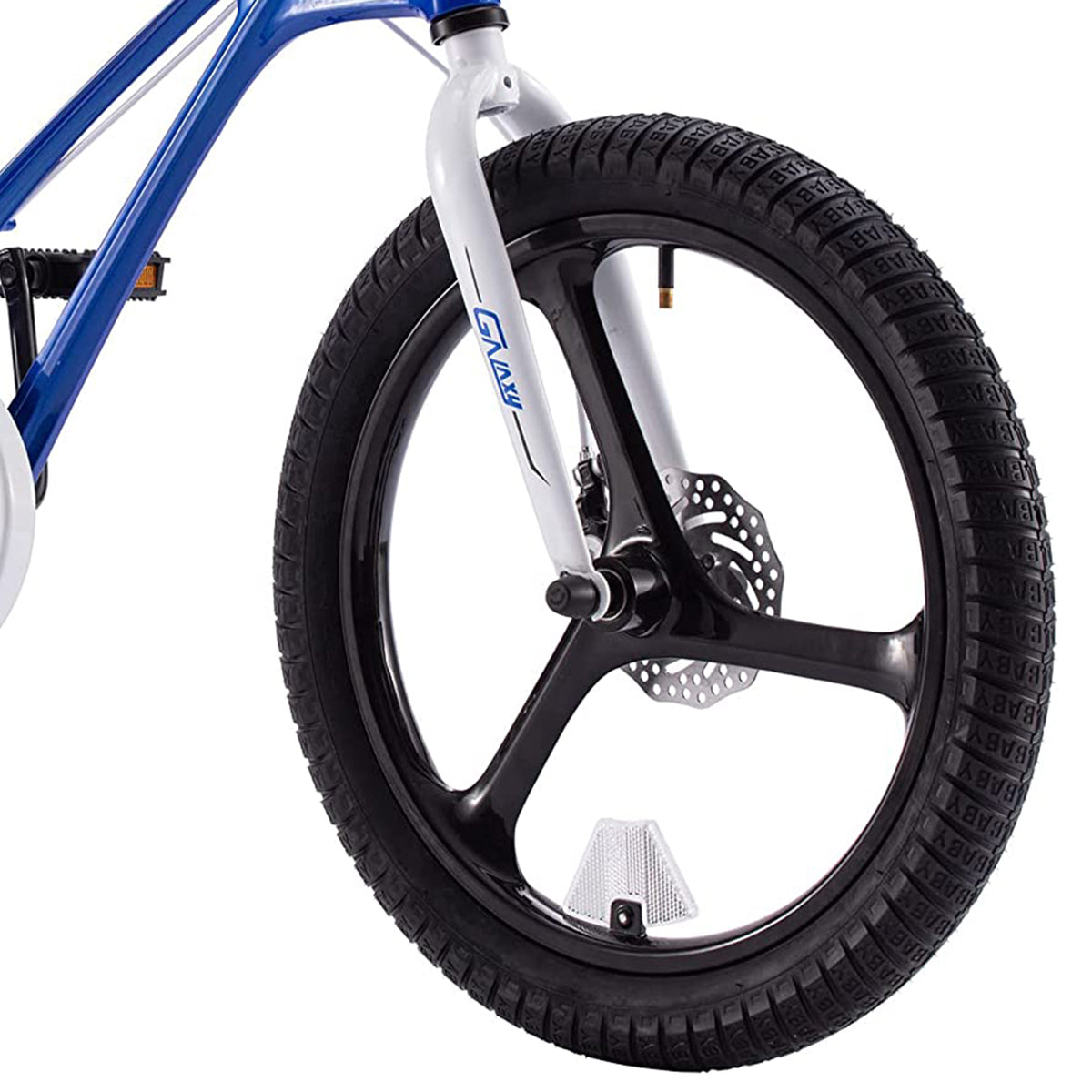 RoyalBaby RoyalMg Galaxy Fleet 18 Inch Kids Bicycle with 2 Disc Brakes, Blue
