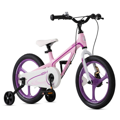 RoyalBaby Moon-5 14" Alloy Kids Bicycle with Training Wheels, Pink (Open Box)