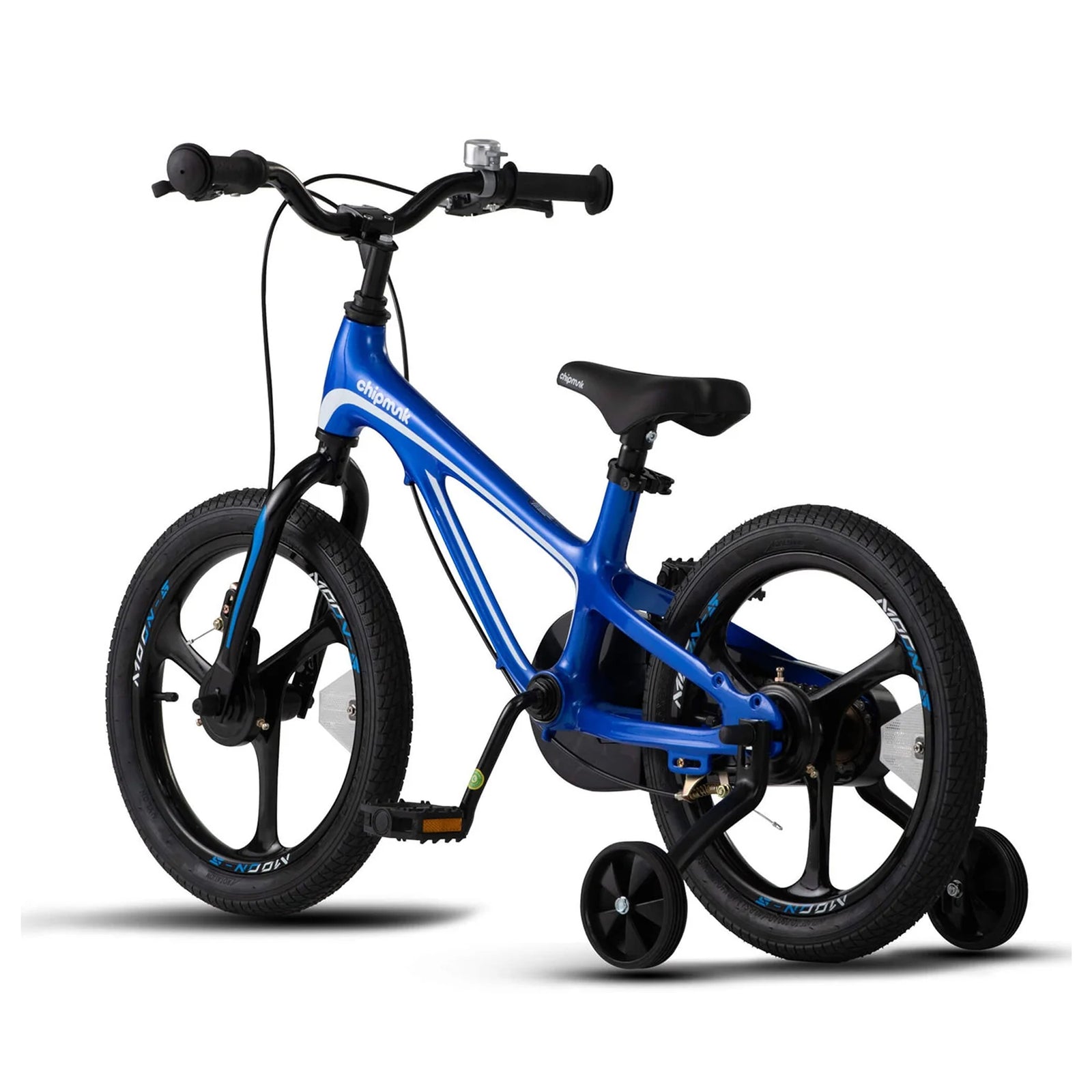RoyalBaby Moon-5 16" Kids Bicycle w/Training Wheels & Kickstand, Blue (Used) - VMInnovations