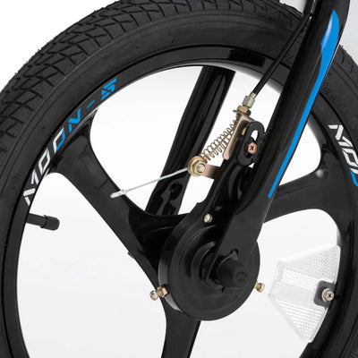RoyalBaby Moon-5 16" Bicycle w/Training Wheels & Kickstand, Blue (Open Box) - VMInnovations