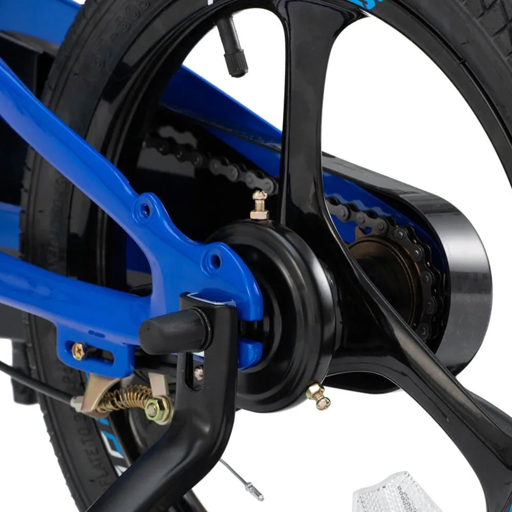 RoyalBaby Moon-5 16" Kids Bicycle w/Training Wheels & Kickstand, Blue (Used) - VMInnovations