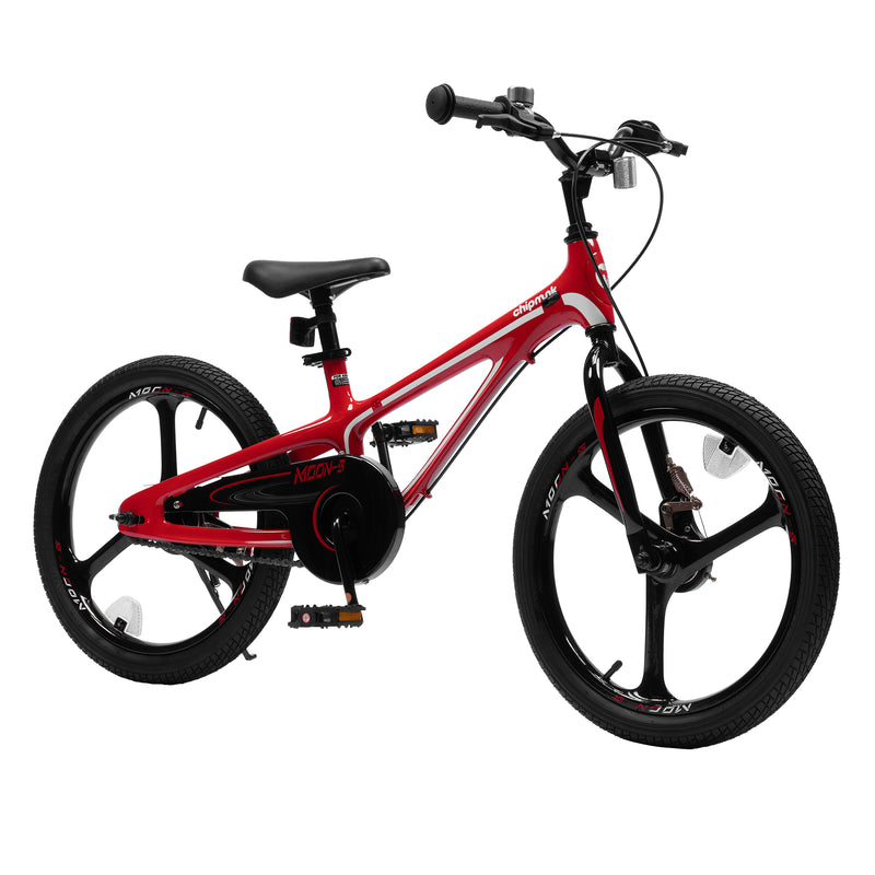 RoyalBaby Moon-5 18" Magnesium Bicycle w/Dual Hand Brakes & Kickstand, Red(Used)