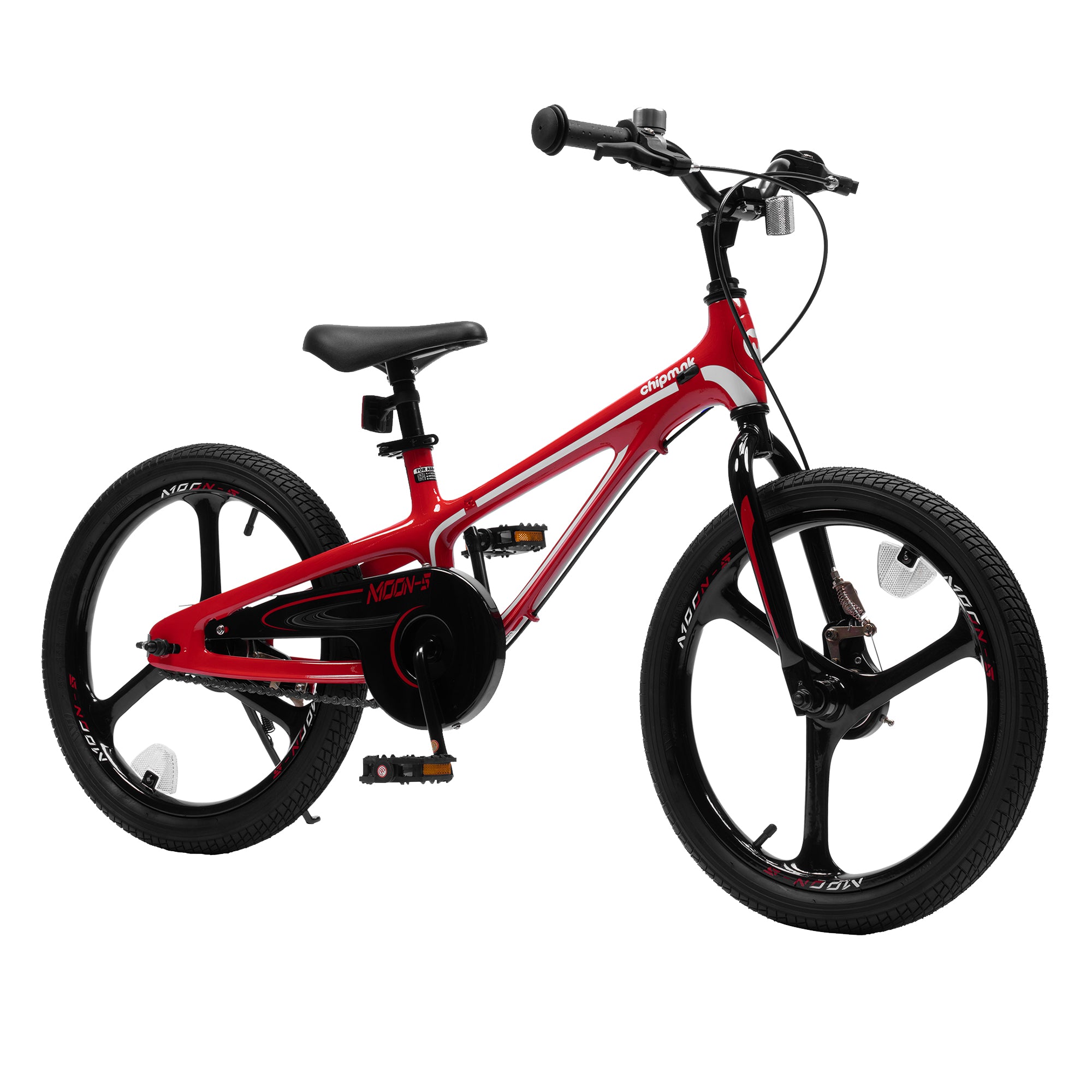 RoyalBaby Moon-5 18" Kids Bicycle w/Dual Hand Brakes & Kickstand, Red (Open Box) - VMInnovations