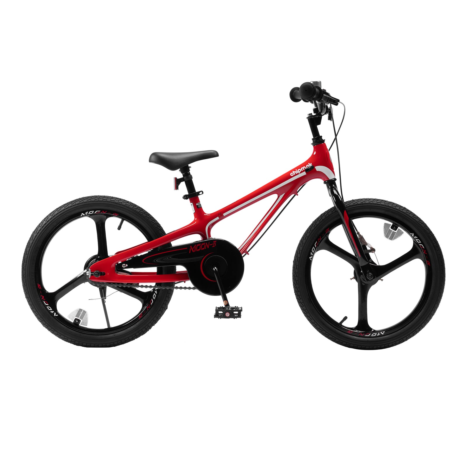 RoyalBaby Moon-5 18" Magnesium Bicycle w/Dual Hand Brakes & Kickstand, Red(Used) - VMInnovations