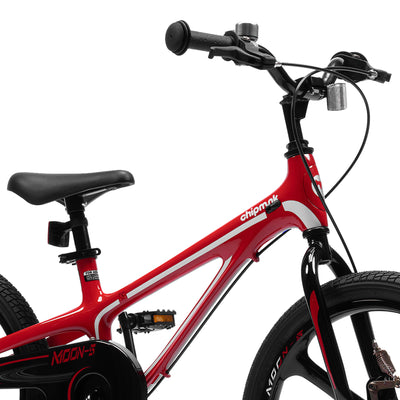 RoyalBaby Moon-5 18" Magnesium Kids Bicycle w/Dual Hand Brakes & Kickstand, Red