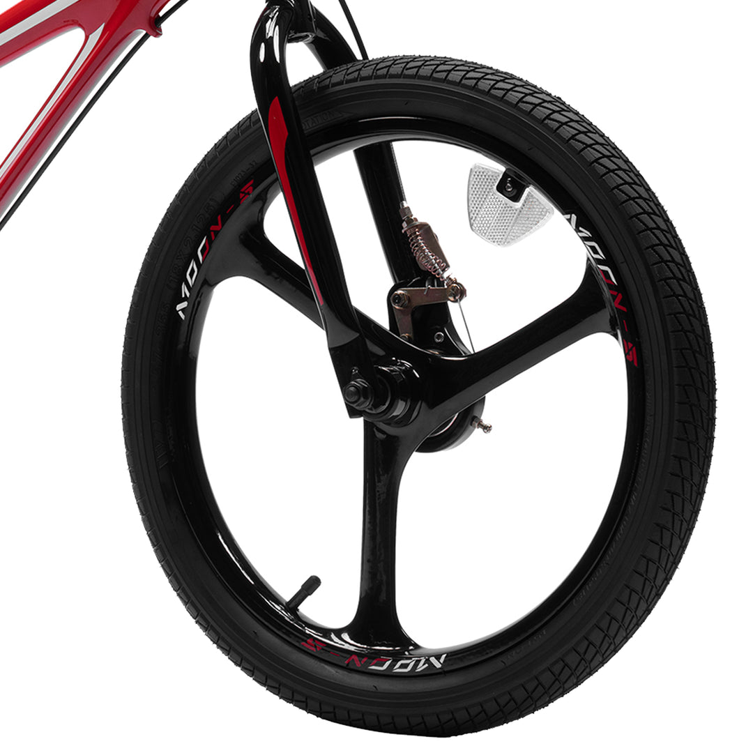 RoyalBaby Moon-5 18" Kids Bicycle w/Dual Hand Brakes & Kickstand, Red (Open Box) - VMInnovations