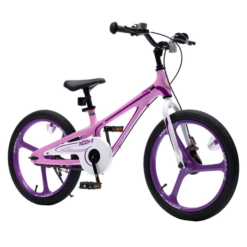 RoyalBaby Moon-5 18" Kids Bicycle w/Dual Hand Brakes & Kickstand,Pink(For Parts)