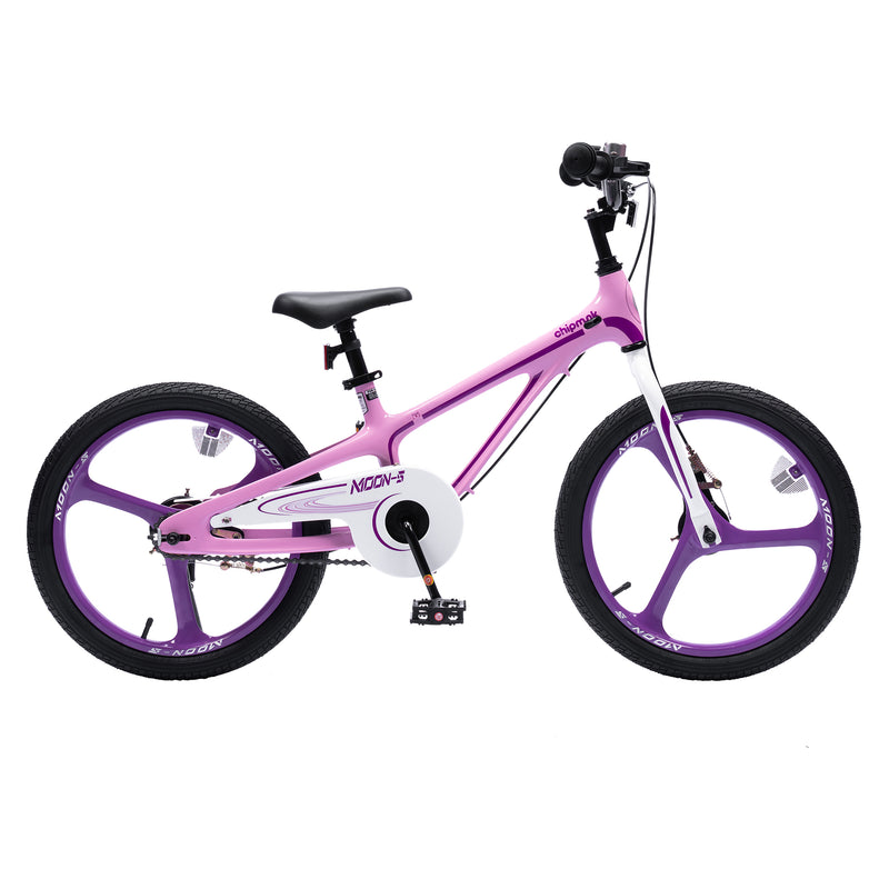 RoyalBaby Moon-5 18" Kids Bicycle w/Dual Hand Brakes & Kickstand,Pink(For Parts)