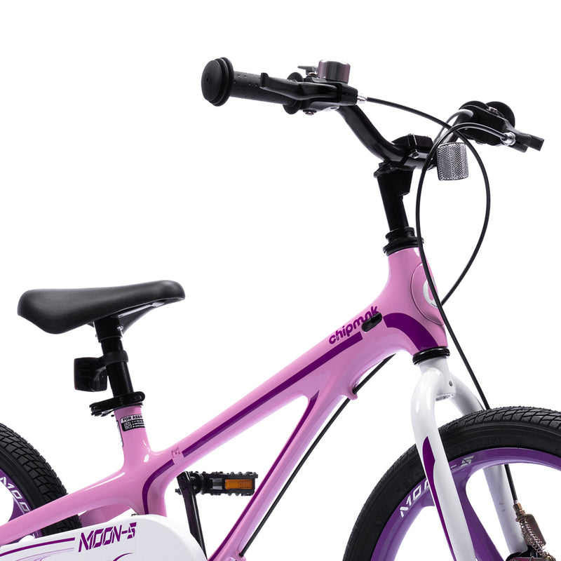 RoyalBaby Moon-5 18" Kids Bicycle w/Dual Hand Brakes & Kickstand, Pink(Open Box)