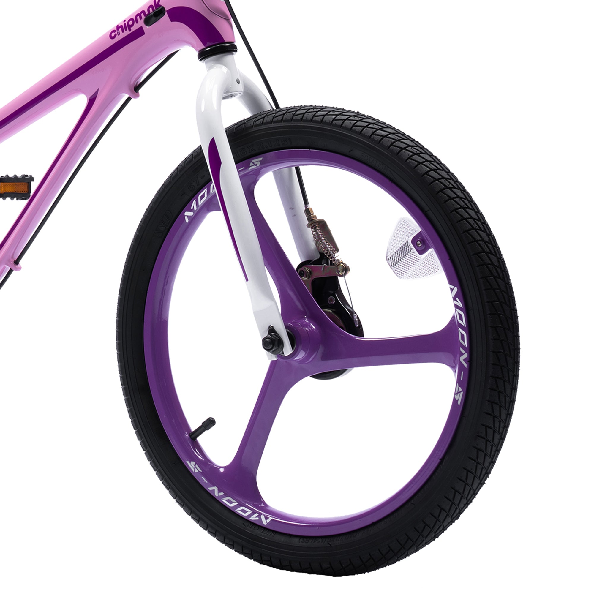 RoyalBaby Moon-5 18" Kids Bicycle w/Dual Hand Brakes & Kickstand, Pink(Open Box) - VMInnovations