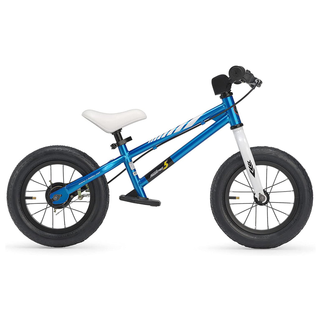 RoyalBaby Freestyle 12" Balance Bike with Handbrakes for Ages 2-5, Blue (Used)