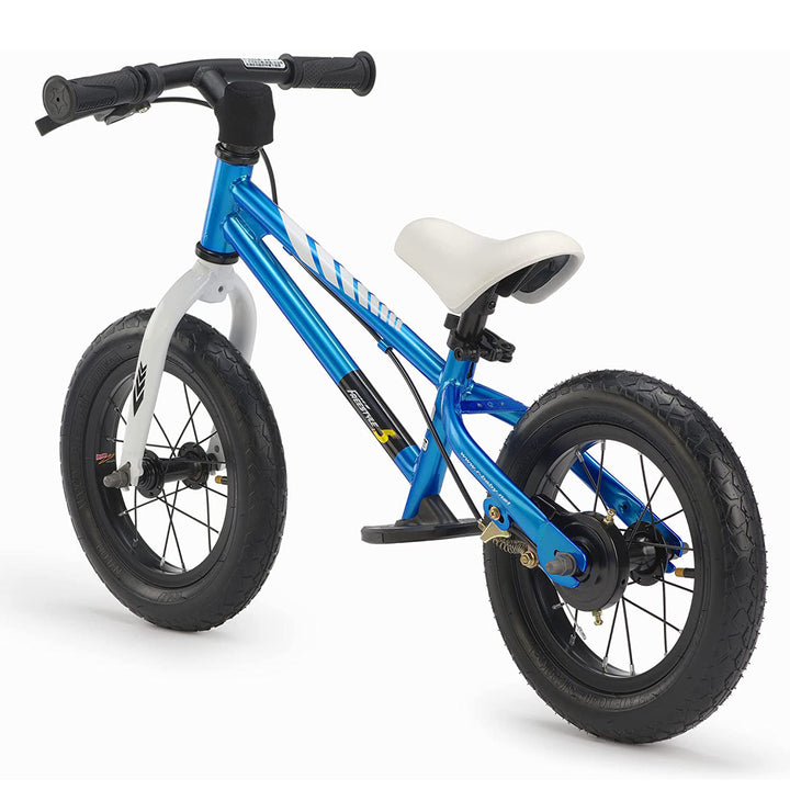 RoyalBaby Freestyle 12" Balance Bike with Handbrakes for Kids Ages 2 to 5, Blue