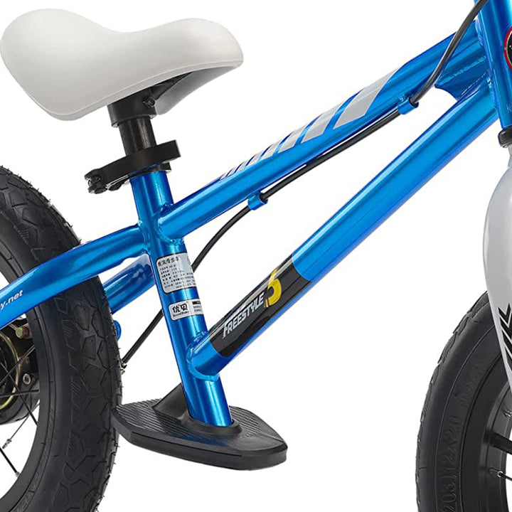 RoyalBaby Freestyle 12" Balance Bike with Handbrakes for Ages 2-5, Blue (Used)